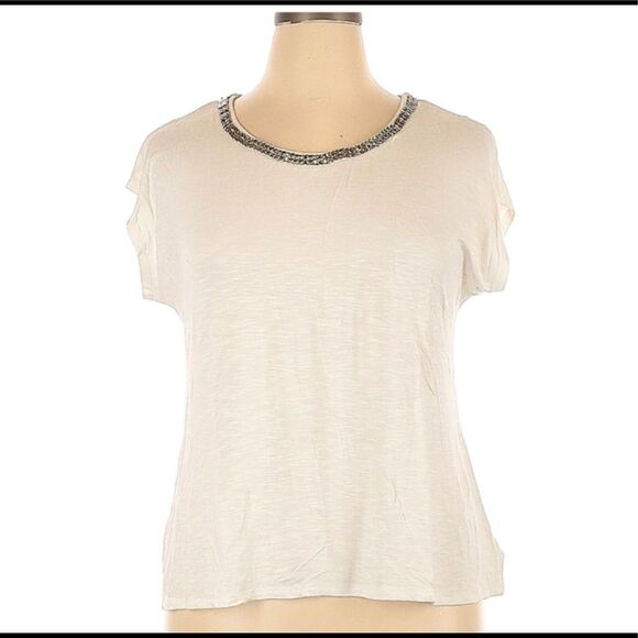 Chadwicks‎ XL Rayon Tee, with Metallic Neck Line. - Picture 1 of 8
